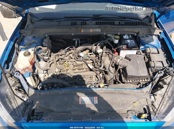 3FA6P0HD4LR113344 2020 FORD FUSION Синий Вид сзади