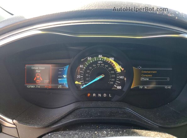 3FA6P0HD4LR135151 2020 FORD FUSION Silver Вид щитка приладів