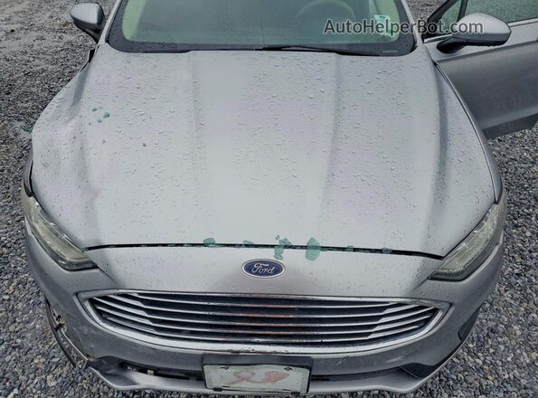 3FA6P0HD4LR143654 2020 FORD FUSION Серебряный Вид задней части салона