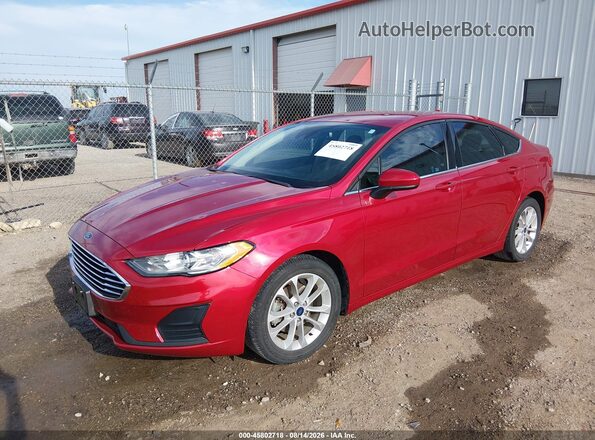 3FA6P0HD4LR156579 2020 FORD FUSION Red Front left