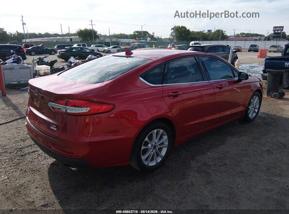 3FA6P0HD4LR156579 2020 FORD FUSION Red Rear right