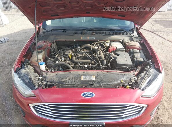 3FA6P0HD4LR156579 2020 FORD FUSION Red Rear view