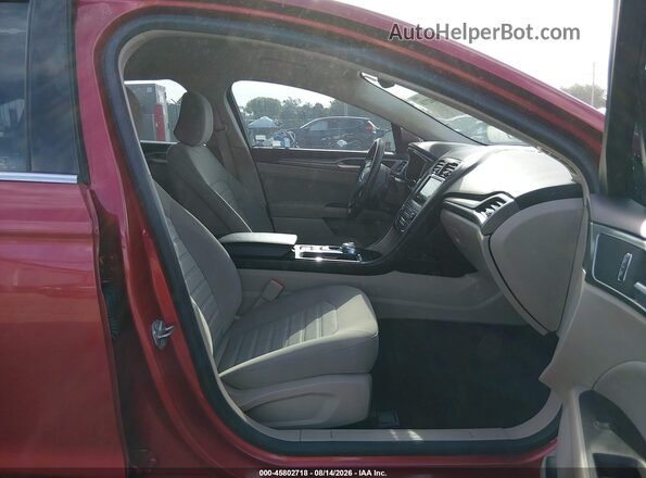 3FA6P0HD4LR156579 2020 FORD FUSION Red Front interior view