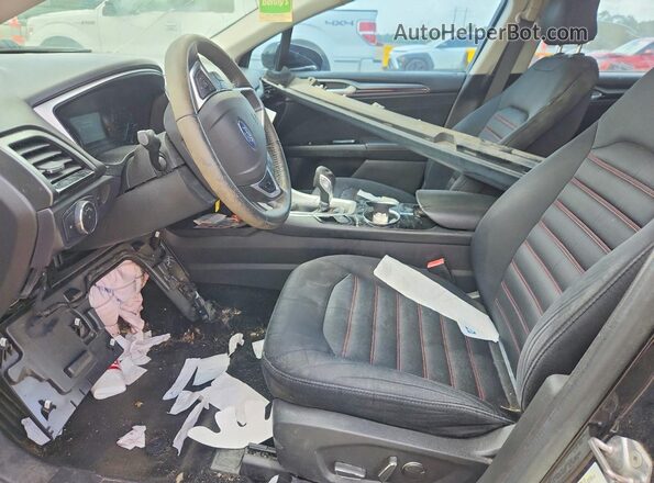 3FA6P0HD5GR320136 2016 FORD FUSION Black Вид салону спереду