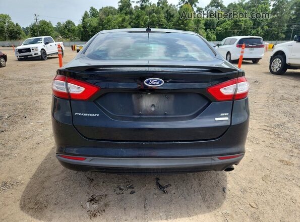 3FA6P0HD5GR320136 2016 FORD FUSION Black Вид ззаду