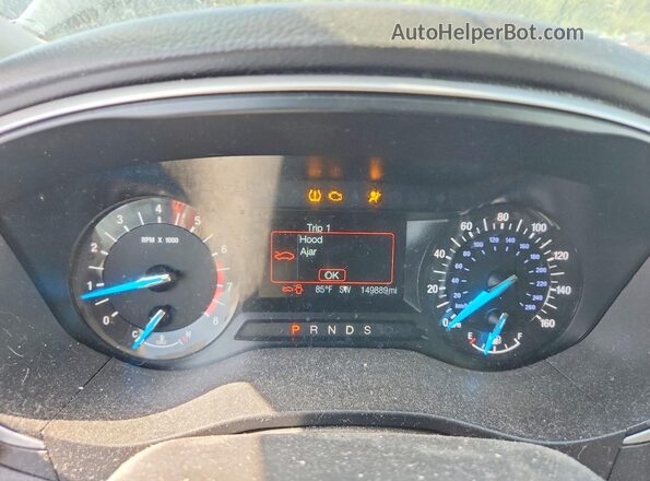 3FA6P0HD5GR320136 2016 FORD FUSION Black Вид щитка приладів