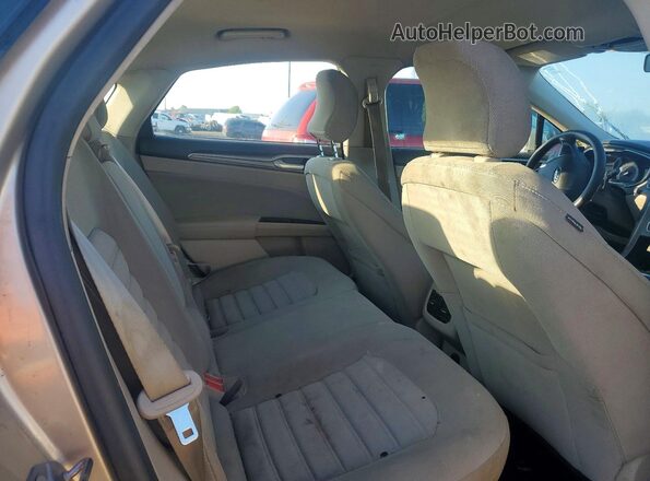 3FA6P0HD5HR414437 2017 FORD FUSION Beige უკანა სავარძლების ხედი