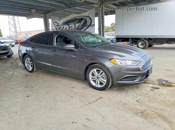 3FA6P0HD5JR161822 2018 FORD FUSION Gray Front right