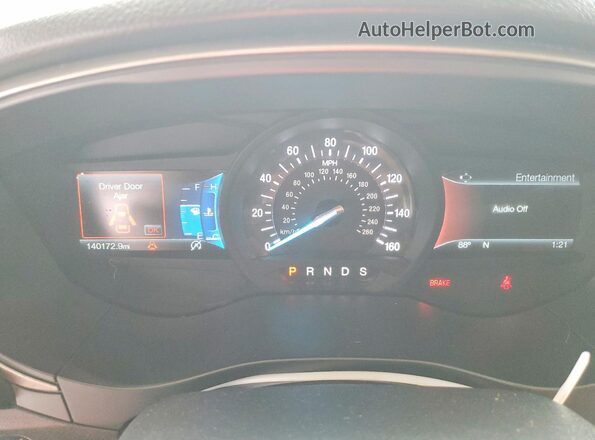 3FA6P0HD5JR161822 2018 FORD FUSION Gray Instrument cluster view
