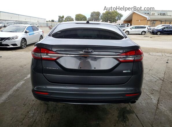 3FA6P0HD5JR161822 2018 FORD FUSION Gray Rear view