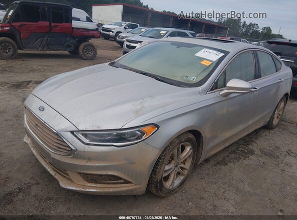 3FA6P0HD5JR179754 2018 FORD FUSION Silver წინა მარცხენა ხედი სამი მეოთხედიდან