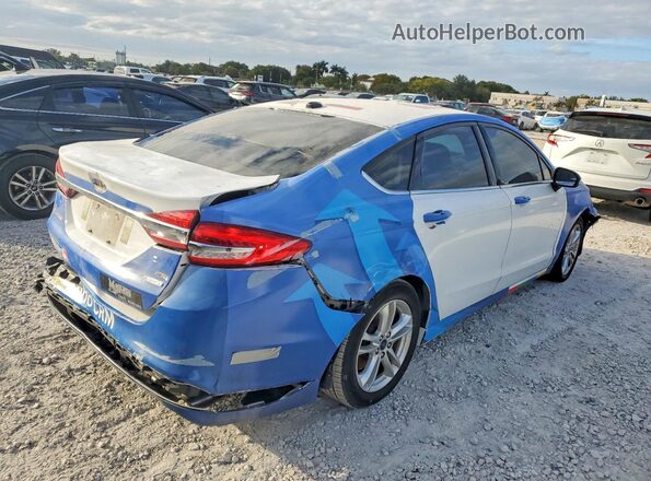 3FA6P0HD5JR184078 2018 FORD FUSION Blue უკანა მარჯვენა