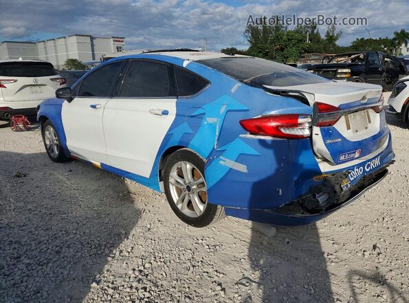 3FA6P0HD5JR184078 2018 FORD FUSION Blue უკანა მარცხენა