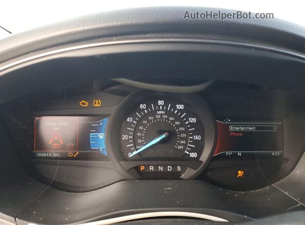 3FA6P0HD5JR184078 2018 FORD FUSION Blue ხელსაწყოთა პანელის ხედი
