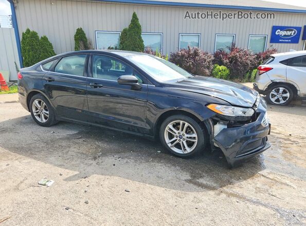 3FA6P0HD5JR199857 2018 FORD FUSION Black Передня права чверть