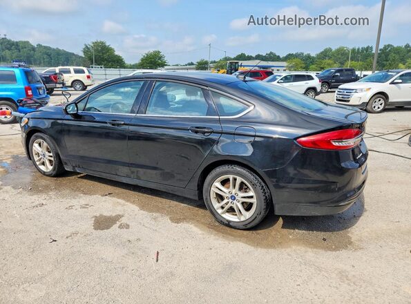 3FA6P0HD5JR199857 2018 FORD FUSION Black Задня ліва чверть