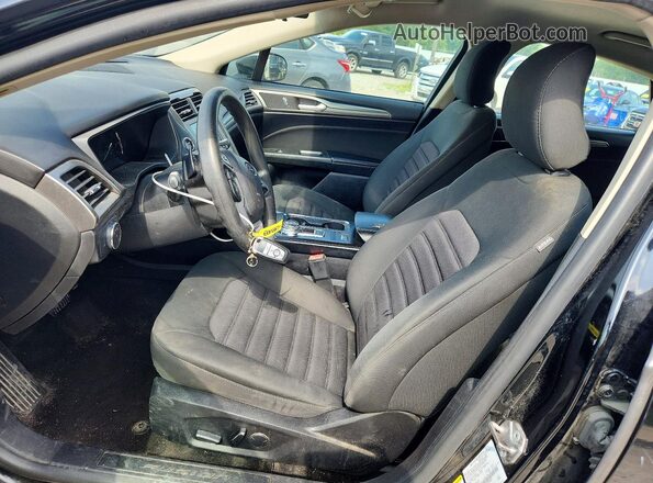 3FA6P0HD5JR199857 2018 FORD FUSION Black Вид салону спереду