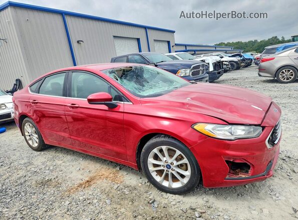 3FA6P0HD5LR184200 2020 FORD FUSION Red Vista interior delantera