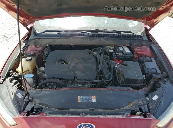 3FA6P0HD6GR202144 2016 FORD FUSION Burgundy Vista del compartimento del motor