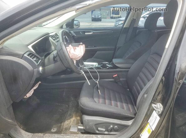 3FA6P0HD6GR219106 2016 FORD FUSION Черный Вид салона спереди
