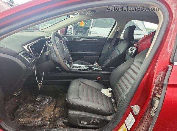 3FA6P0HD6GR246211 2016 FORD FUSION Красный Вид салона спереди