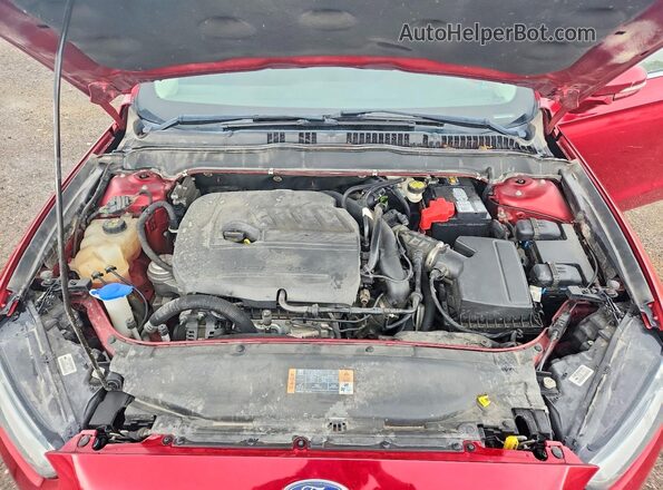 3FA6P0HD6GR246211 2016 FORD FUSION Красный Вид задней части салона