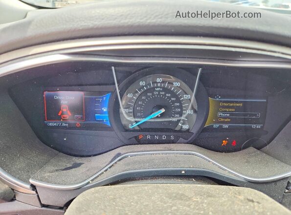 3FA6P0HD6GR326463 2016 FORD FUSION White ხელსაწყოთა პანელის ხედი