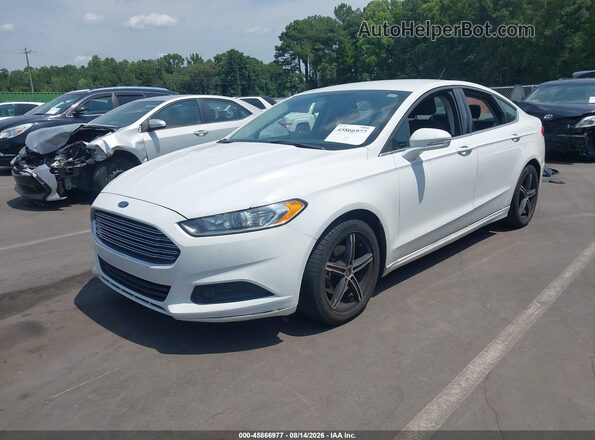 3FA6P0HD6GR392866 2016 FORD FUSION White წინა მარცხენა ხედი სამი მეოთხედიდან