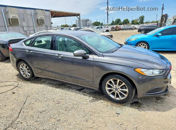 3FA6P0HD6HR123798 2017 FORD FUSION Gray Front right