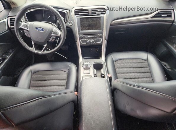 3FA6P0HD6HR203974 2017 FORD FUSION Blue Вид панелі приладів