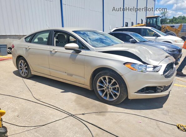 3FA6P0HD6HR289965 2017 FORD FUSION Beige Delantero derecho