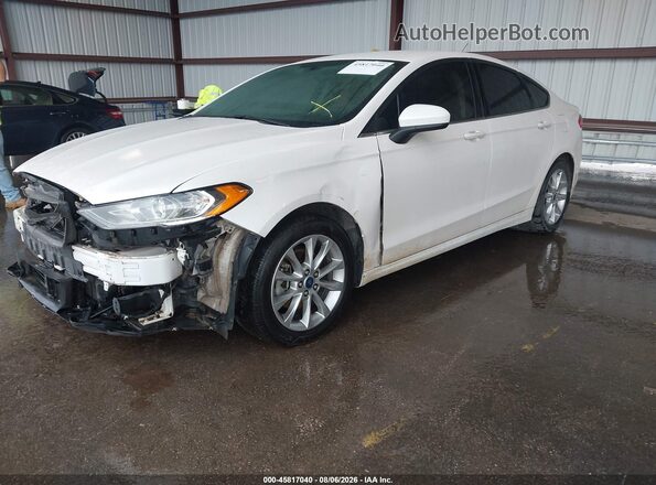 3FA6P0HD6HR292834 2017 FORD FUSION White Vista tres cuartos delantera izquierda