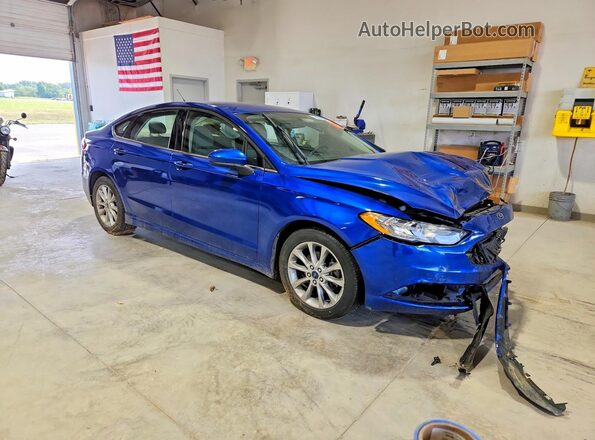 3FA6P0HD6HR298181 2017 FORD FUSION Blue წინა მარჯვენა