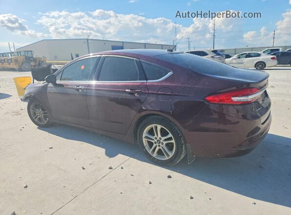3FA6P0HD6JR224166 2018 FORD FUSION Maroon Tył lewy