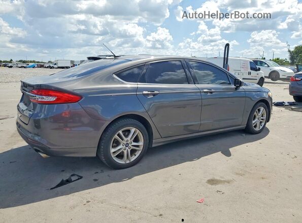 3FA6P0HD6JR264697 2018 FORD FUSION Серый Передняя правая четверть