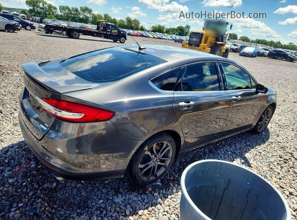 3FA6P0HD6JR280219 2018 FORD FUSION Gray Задня права чверть