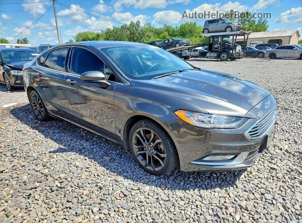 3FA6P0HD6JR280219 2018 FORD FUSION Gray Передня права чверть