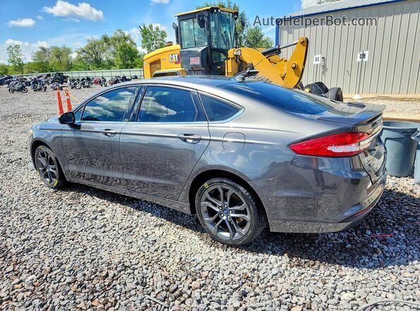 3FA6P0HD6JR280219 2018 FORD FUSION Gray Задня ліва чверть