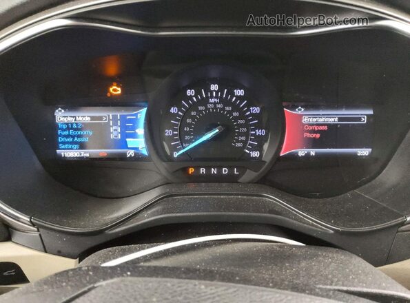 3FA6P0HD6LR114074 2020 FORD FUSION Gray Instrument cluster view