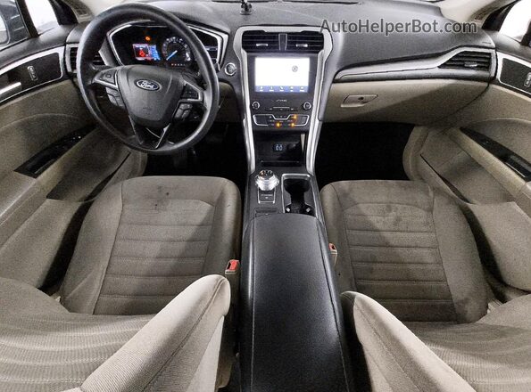 3FA6P0HD6LR114074 2020 FORD FUSION Gray Dashboard view