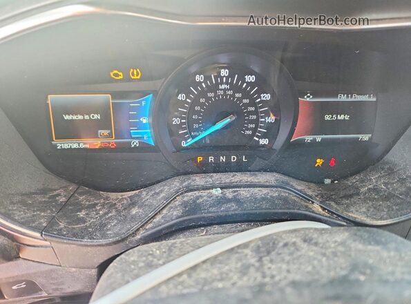 3FA6P0HD6LR188966 2020 FORD FUSION Black Widok zestawu wskaźników