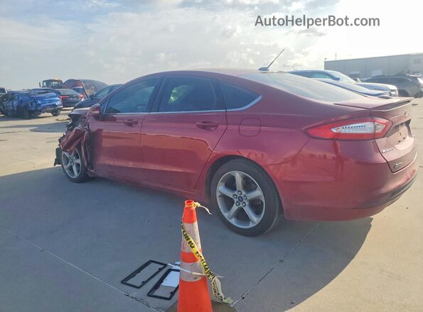 3FA6P0HD7GR105034 2016 FORD FUSION Red Rear left