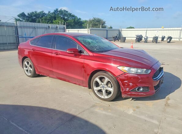 3FA6P0HD7GR105034 2016 FORD FUSION Red Front right