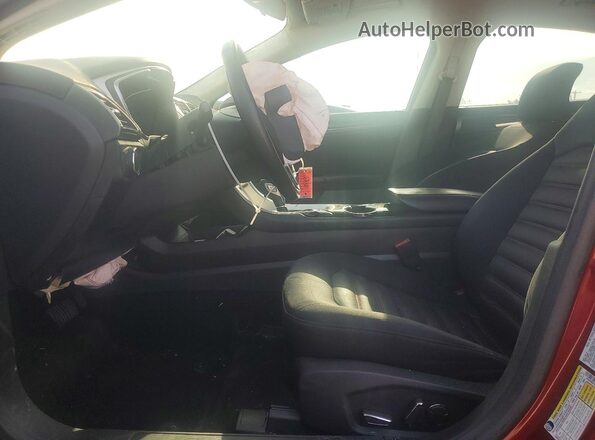 3FA6P0HD7GR105034 2016 FORD FUSION Red Front interior view