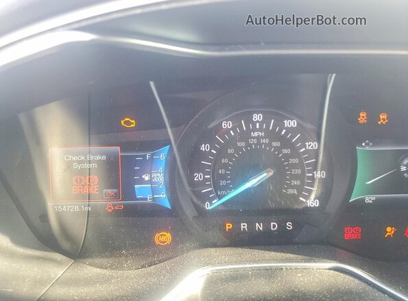 3FA6P0HD7GR105034 2016 FORD FUSION Red Instrument cluster view