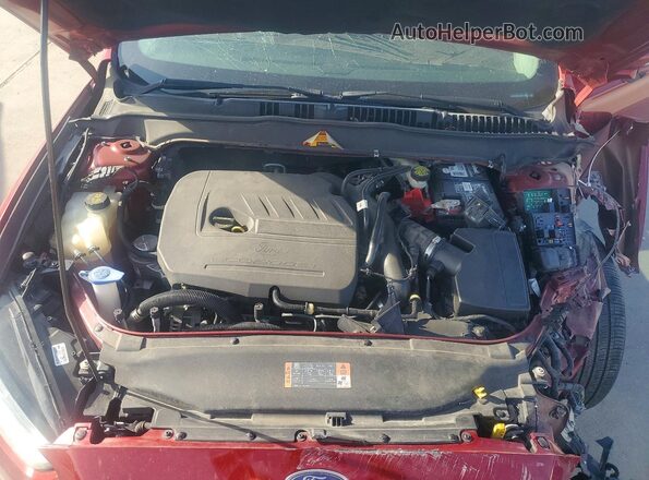3FA6P0HD7GR105034 2016 FORD FUSION Red Rear interior view