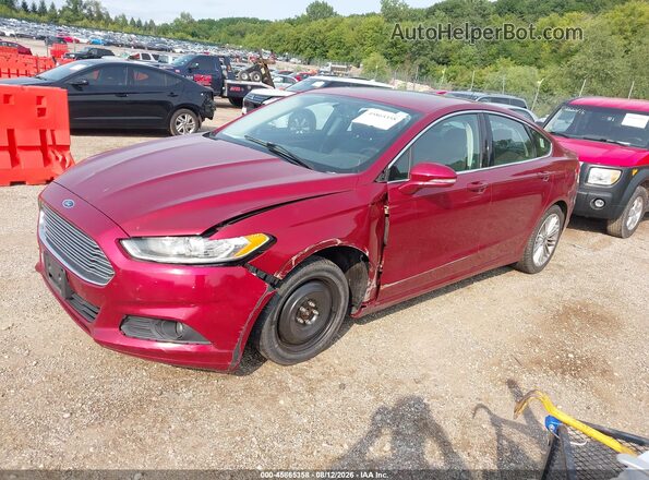 3FA6P0HD7GR111562 2016 FORD FUSION Red Przód lewy