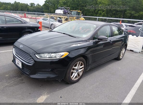 3FA6P0HD7GR374568 2016 FORD FUSION Black Առջևի ձախ երեք քառորդ տեսարան