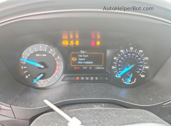 3FA6P0HD7HR247143 2017 FORD FUSION Black Widok zestawu wskaźników