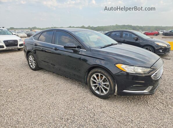 3FA6P0HD7HR247143 2017 FORD FUSION Black Przód prawy
